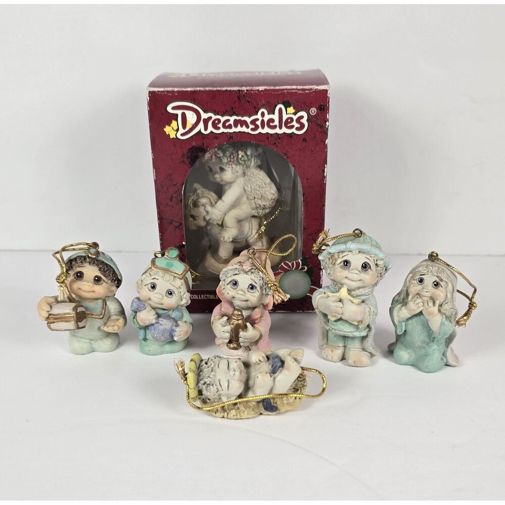 Dreamsicles Angel Cherub Figurines Christmas Holiday Ornaments Lot of 7